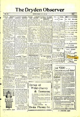 Dryden Observer, 23 Jan 1931