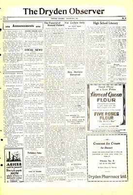 Dryden Observer, 20 Mar 1931