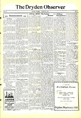 Dryden Observer, 27 Mar 1931