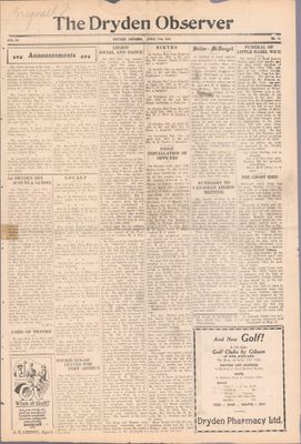 Dryden Observer, 17 Apr 1931