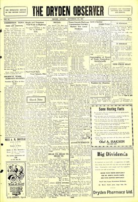 Dryden Observer, 18 Sep 1931