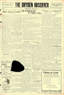 Dryden Observer, 4 Mar 1932