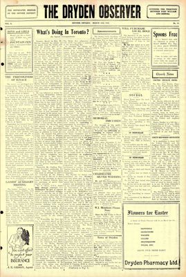 Dryden Observer, 18 Mar 1932