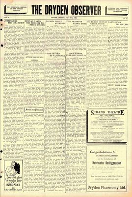 Dryden Observer, 22 Jul 1932