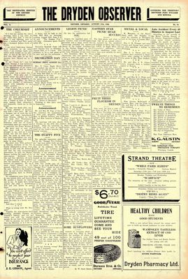 Dryden Observer, 19 Aug 1932