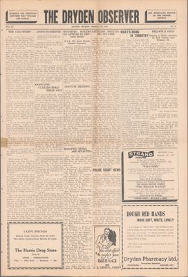 Dryden Observer, 10 Mar 1933