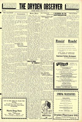 Dryden Observer, 21 Apr 1933