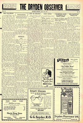 Dryden Observer, 19 May 1933