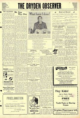 Dryden Observer, 28 Jul 1933