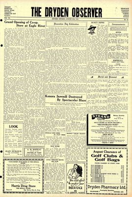 Dryden Observer, 25 Aug 1933