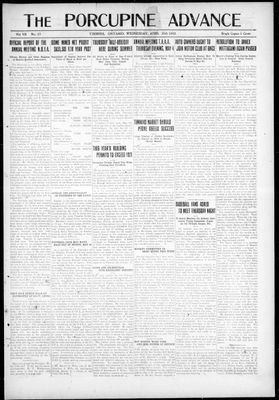 Porcupine Advance, 26 Apr 1922