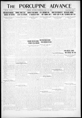 Porcupine Advance, 17 May 1922