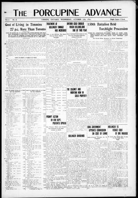 Porcupine Advance, 11 Oct 1916