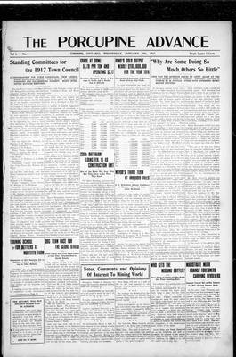 Porcupine Advance, 10 Jan 1917