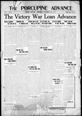 Porcupine Advance, 14 Nov 1917