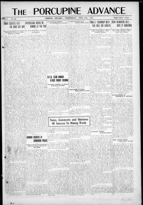Porcupine Advance, 17 Apr 1918