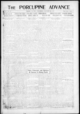 Porcupine Advance, 12 Feb 1919