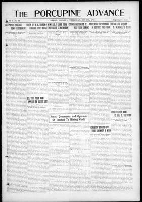Porcupine Advance, 14 May 1919