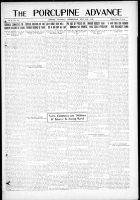 Porcupine Advance, 25 Jun 1919