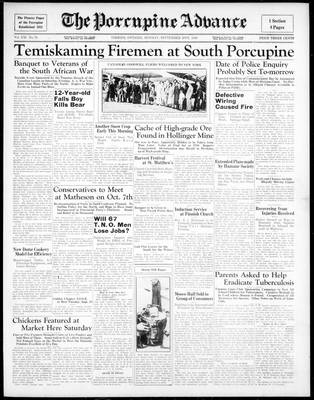 Porcupine Advance, 28 Sep 1936