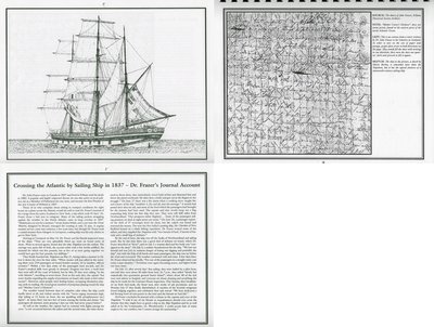 Pelham Historical Calendar 2001: &quot;Crossing the Atlantic by Sailing Ship in 1837 - Dr. Frazer's Journal Account&quot;