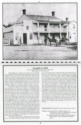 Pelham Historical Calendar 2001: &quot;Fonthill in 1850&quot;