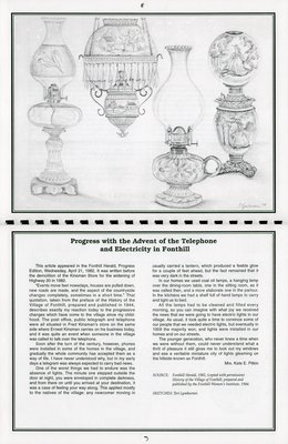 Pelham Historical Calendar 1996: &quot;Progress with the Advent of the Telephone and Electricity in Fonthill&quot;