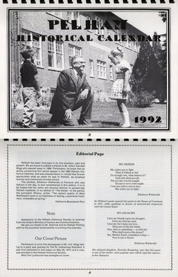 Pelham Historical Calendar 1992