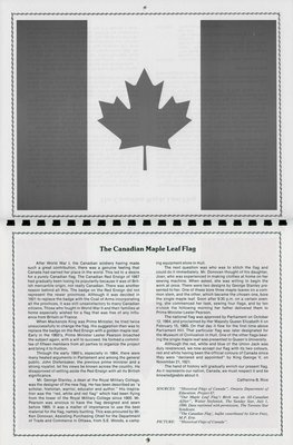 Pelham Historical Calendar 1992: &quot;The Canadian Maple Leaf Flag&quot;