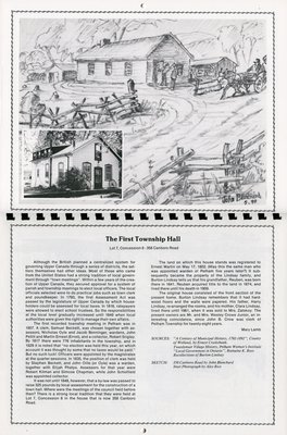 Pelham Historical Calendar 1991: &quot;The First Township Hall&quot;