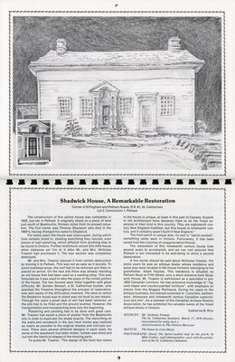 Pelham Historical Calendar 1991: &quot;Shadwick House, A Remarkable Restoration&quot;