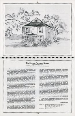 Pelham Historical Calendar 1990: &quot;The Secord-Paterson House&quot;