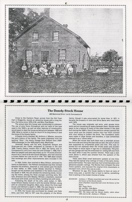 Pelham Historical Calendar 1990: &quot;The Dawdy-Stock House&quot;