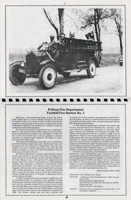 Pelham Historical Calendar 1989: &quot;Pelham Fire Department Fonthill Fire Station No. 1&quot;