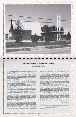 Pelham Historical Calendar 1988: &quot;Kirk-on-the-Hill Presbyterian Church&quot;