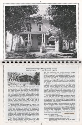 Pelham Historical Calendar 1987: &quot;Birdsall-Dalrymple-Montgomery House&quot;