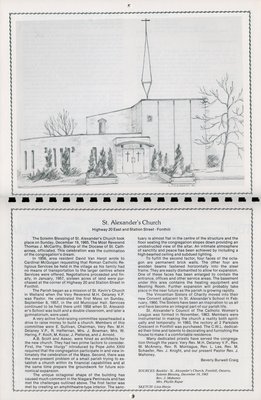 Pelham Historical Calendar 1987: &quot;St. Alexander's Church&quot;