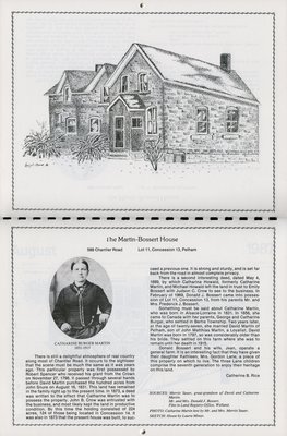 Pelham Historical Calendar 1987: &quot;The Martin-Bossert House&quot;