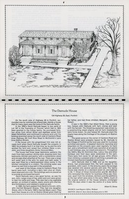 Pelham Historical Calendar 1987: &quot;The Damude House&quot;