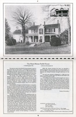 Pelham Historical Calendar 1987: &quot;The Ward-Morse-Parfitt House&quot;