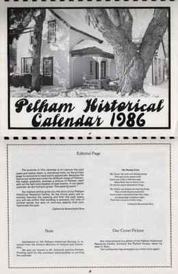 Pelham Historical Calendar 1986