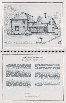 Pelham Historical Calendar 1985: &quot;The Chambers' House and Farm&quot;