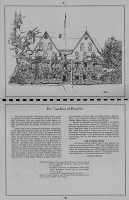 Pelham Historical Calendar 1984: &quot;The Two Inns of Riceville&quot;