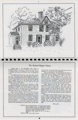 Pelham Historical Calendar 1983: &quot;The Beckett-Biggar House&quot;