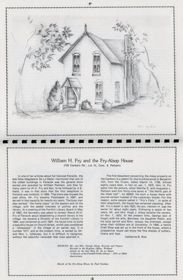 Pelham Historical Calendar 1982: &quot;William H. Fry and the Fry-Alsop House&quot;