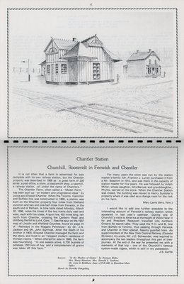 Pelham Historical Calendar 1981: &quot;Chantler Station Churchill, Roosevelt in Fenwick and Chantler&quot;