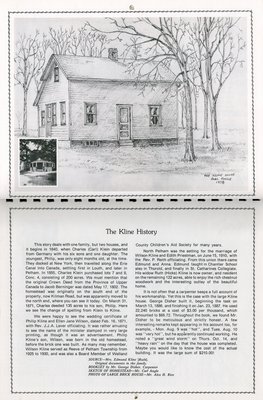 Pelham Historical Calendar 1980: &quot;The Kline History&quot;