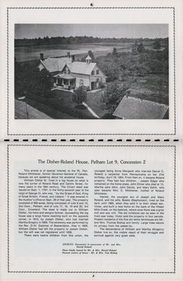 Pelham Historical Calendar 1980: &quot;The Disher-Roland House, Pelham Lot 9, Concession 2&quot;