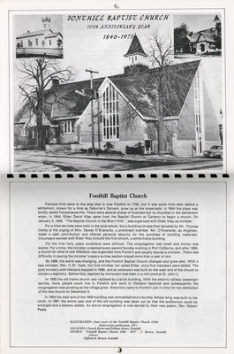 Pelham Historical Calendar 1978: &quot;Fonthill Baptist Church&quot;