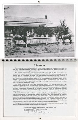 Pelham Historical Calendar 1978: &quot;A Former Inn&quot;